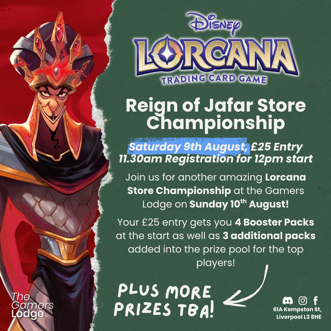 09.08.25 Event Ticket Lorcana: Store Championship Reign of Jafar